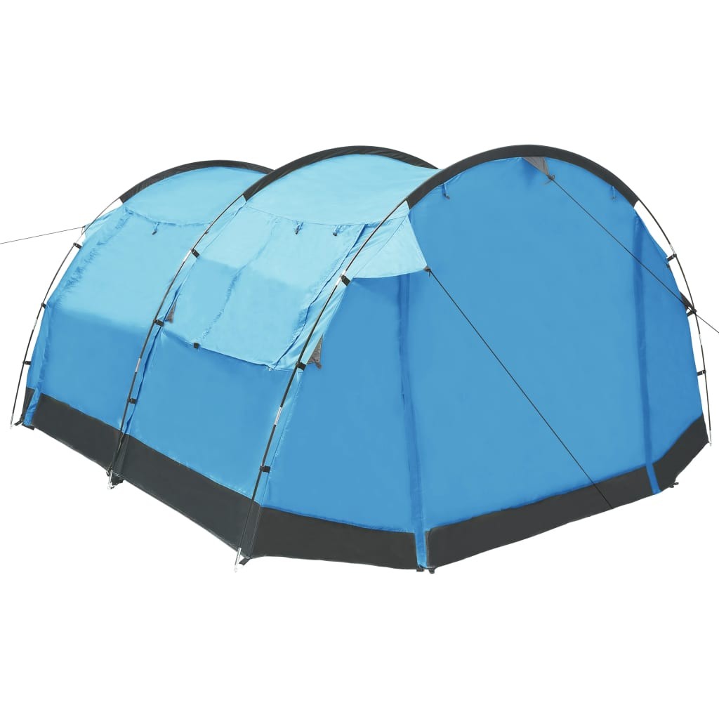 Tunnel Camping Tent 4 Person Blue